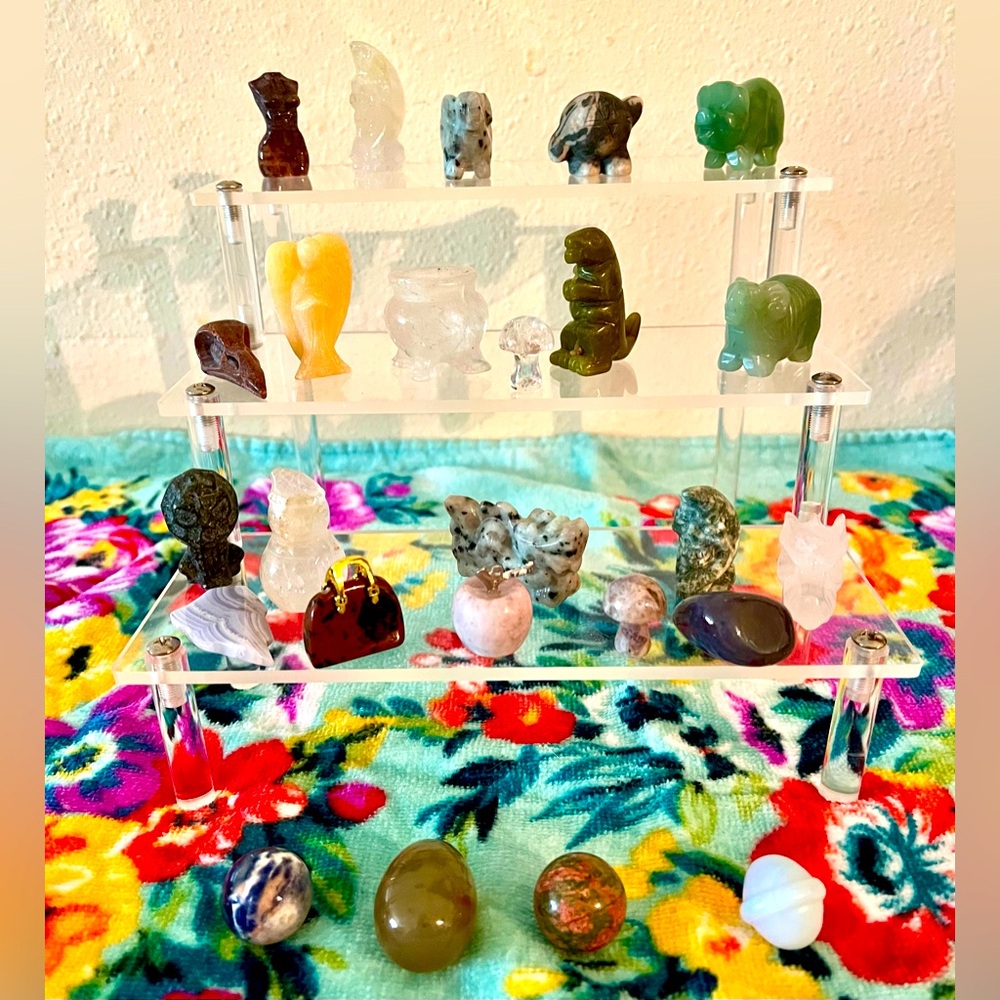 25pc Crystal Animals Figures and More